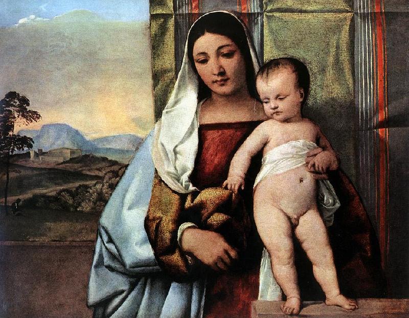 TIZIANO Vecellio Gipsy Madonna r